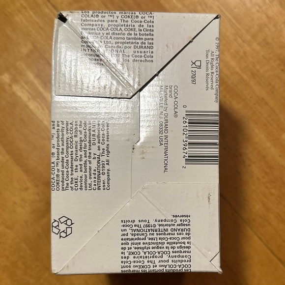 Vintage Coca Cola Santa Glass Mug -Never Opened-Still in Original Box - Picture 5 of 5